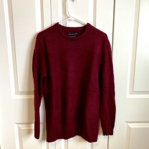 Maroon women’s sweater.